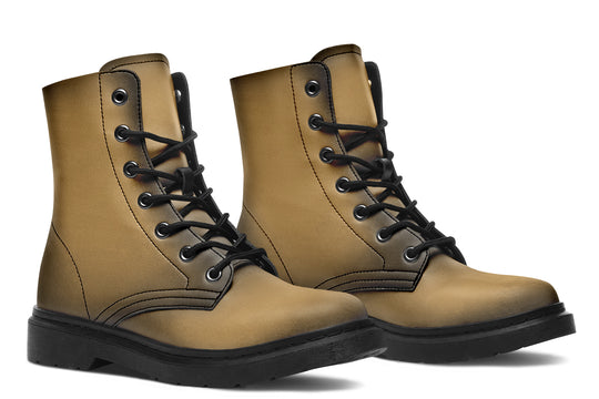 Elder Hide Boots - Vegan Leather Doc-Style Boots with Durable Stitched on Soles