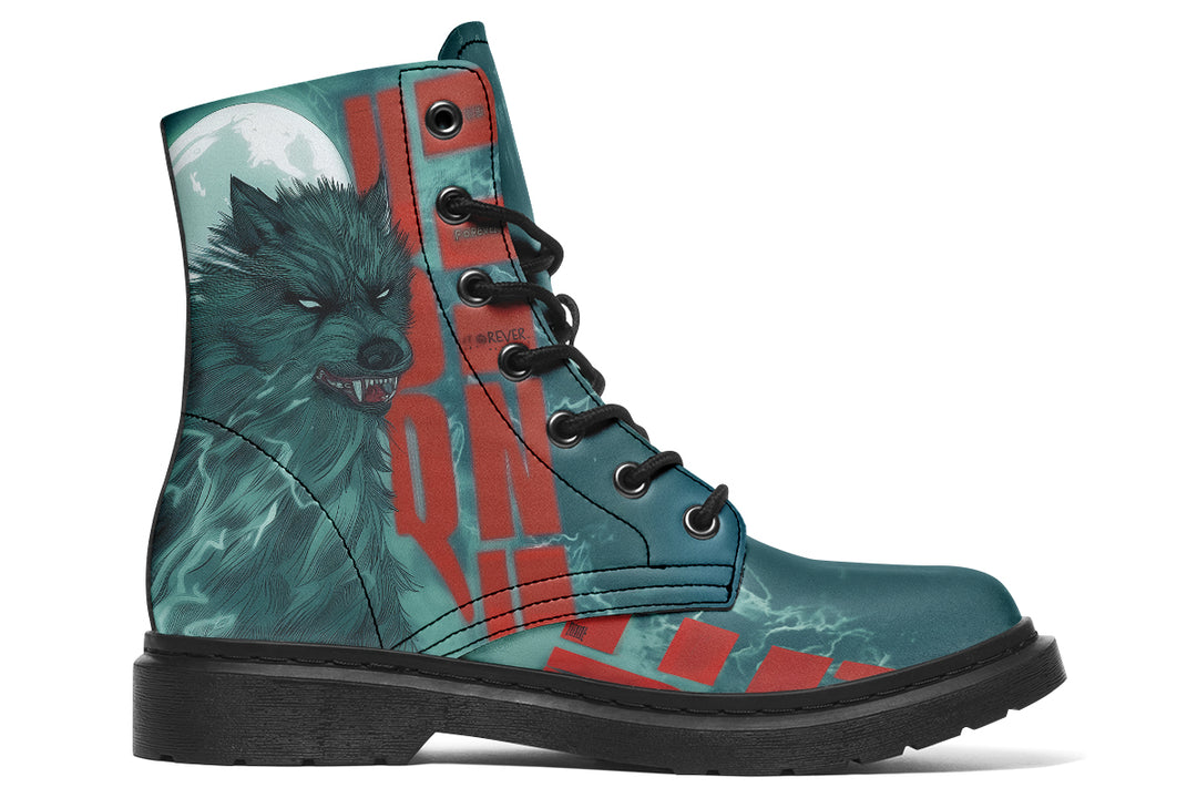 Forever One Boots - Vegan Leather Doc-Style Boots with Durable Stitched on Soles