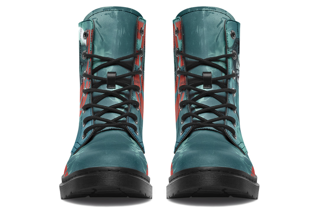 Forever One Boots - Vegan Leather Doc-Style Boots with Durable Stitched on Soles