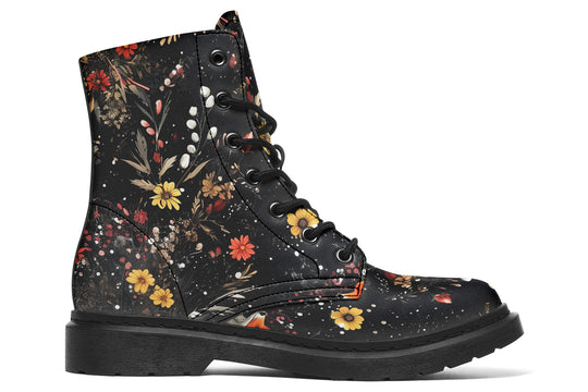 Fox Spirit Boots - Vegan Leather Doc-Style Boots with Durable Stitched on Soles