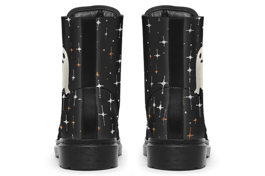 Ghost Besties Boots - Vegan Leather Doc-Style Boots with Durable Stitched on Soles