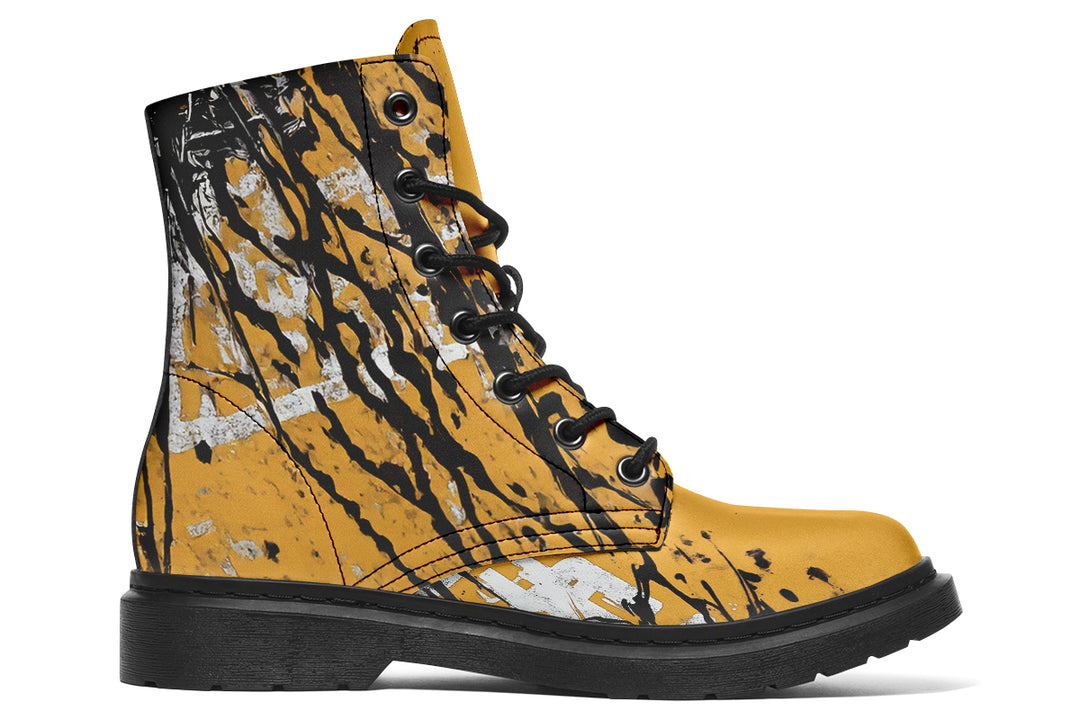 Guts Boots - Vegan Leather Doc-Style Boots with Durable Stitched on Soles