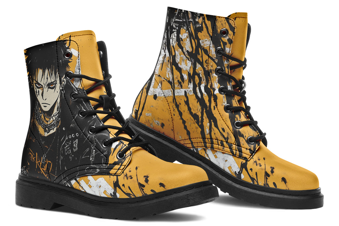 Guts Boots - Vegan Leather Doc-Style Boots with Durable Stitched on Soles