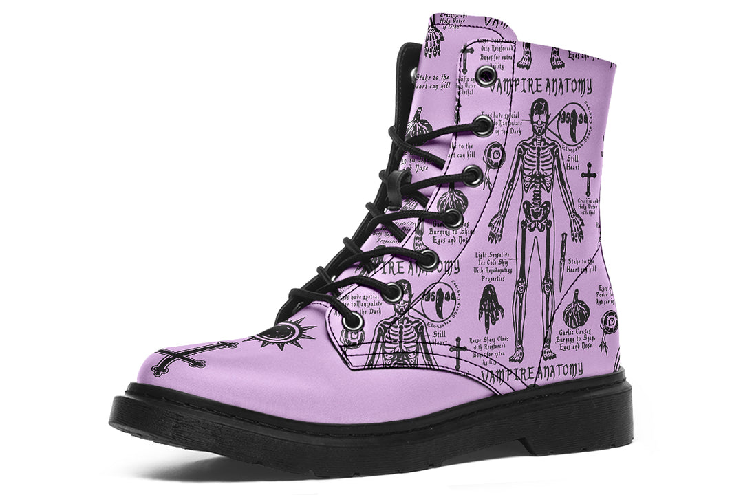 Lavender Vampire Study Boots