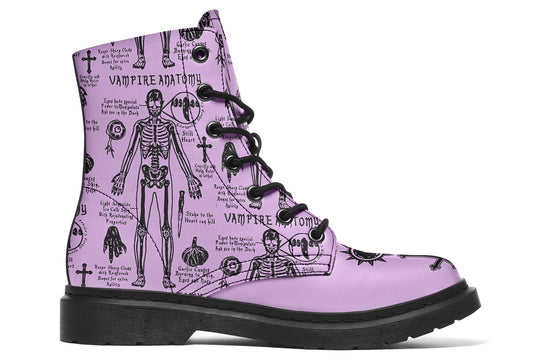 Lavender Vampire Study Boots