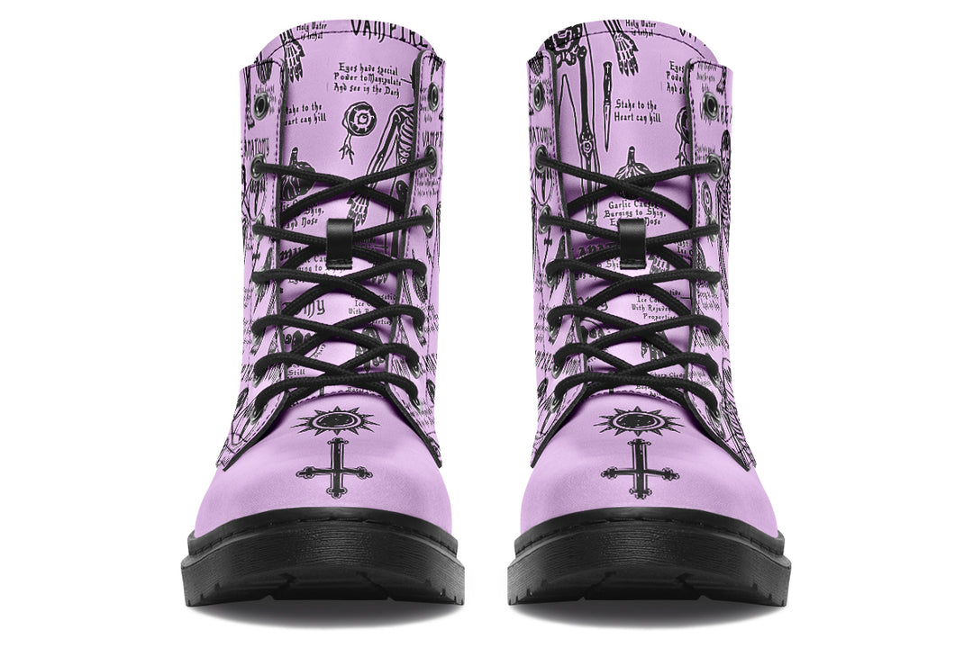 Lavender Vampire Study Boots