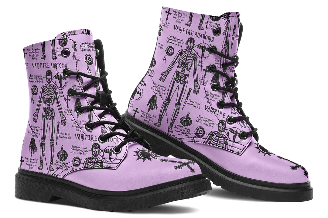 Lavender Vampire Study Boots