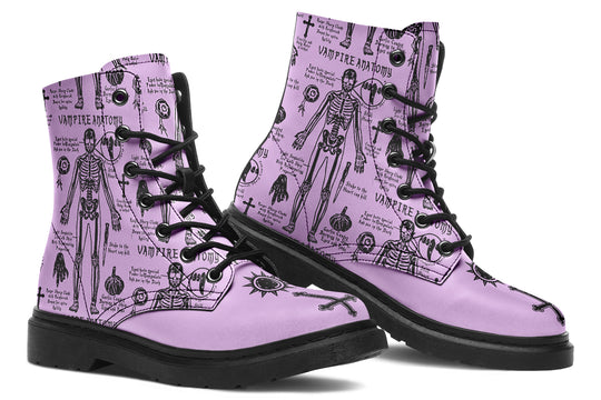 Lavender Vampire Study Boots