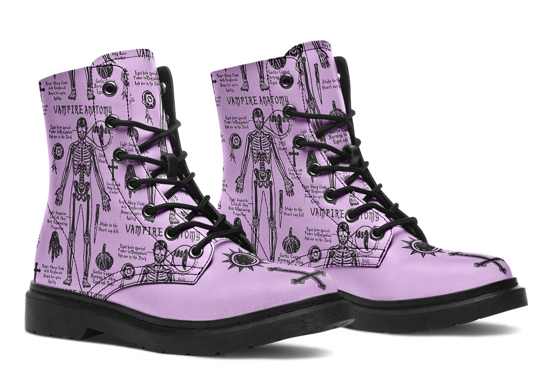 Lavender Vampire Study Boots