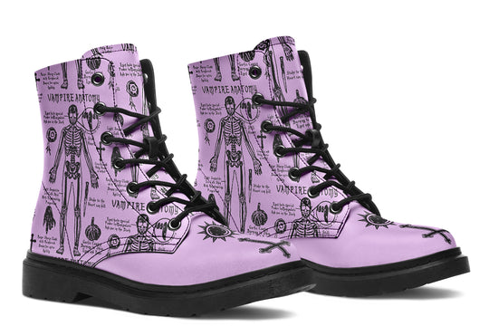Lavender Vampire Study Boots