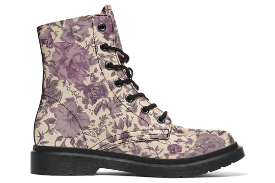 Lavender Vintage Peonies Boots
