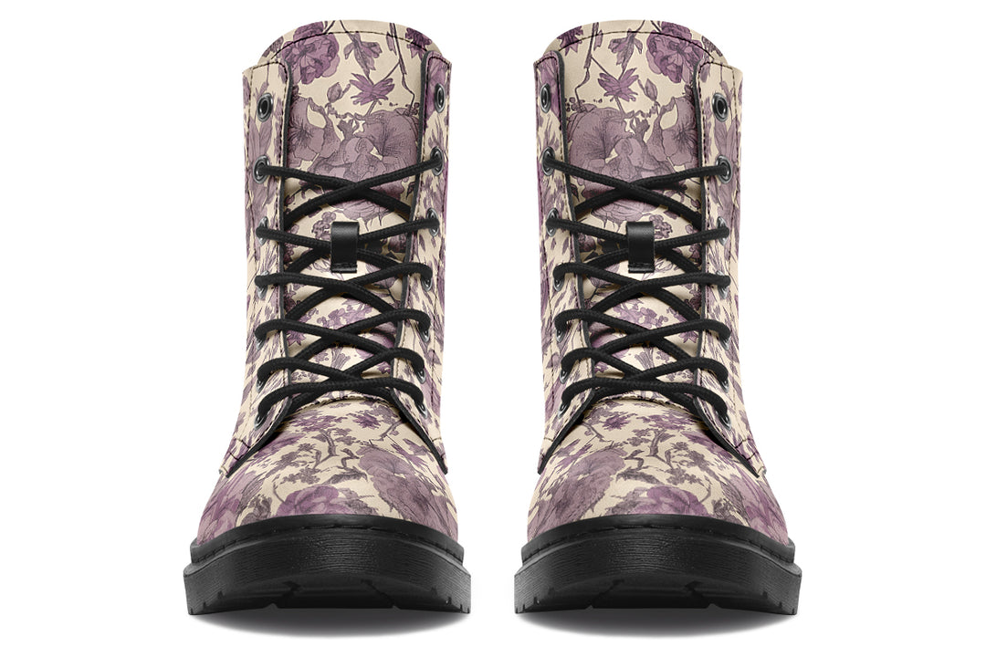 Lavender Vintage Peonies Boots