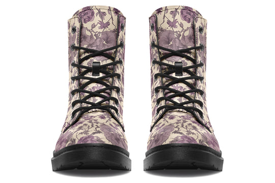 Lavender Vintage Peonies Boots