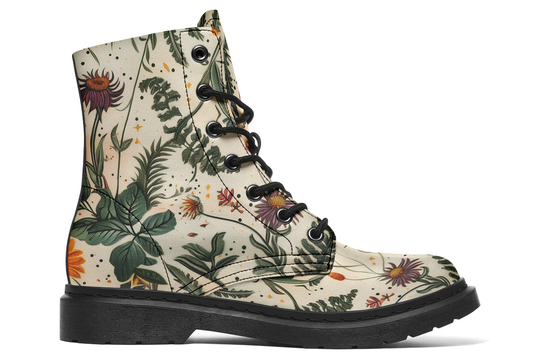 Midsummer Boots - Vegan Leather Doc-Style Boots with Durable Stitched on Soles