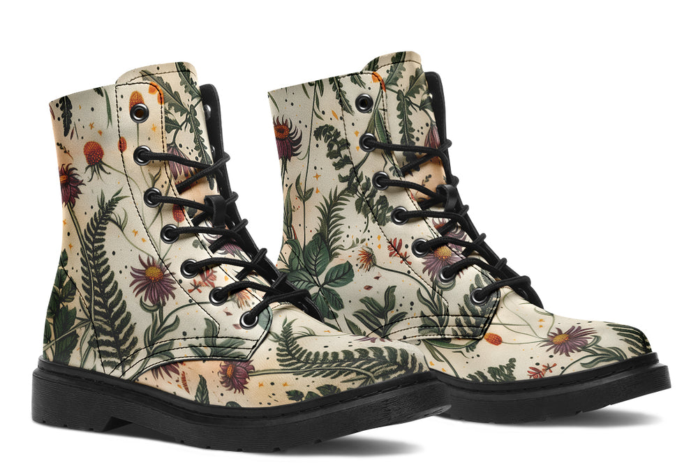 Midsummer Boots - Vegan Leather Doc-Style Boots with Durable Stitched on Soles