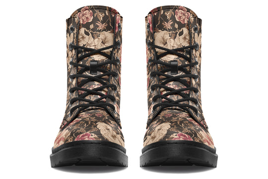 Ochre Vintage Peonies Boots