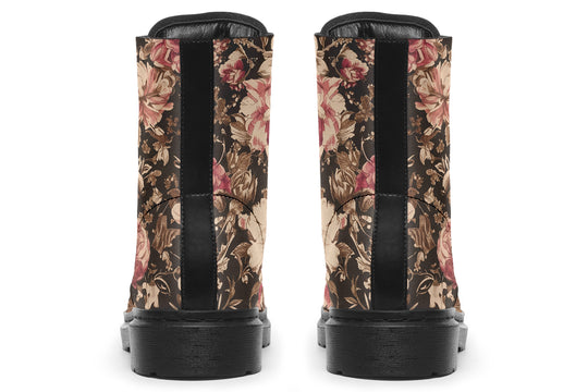 Ochre Vintage Peonies Boots