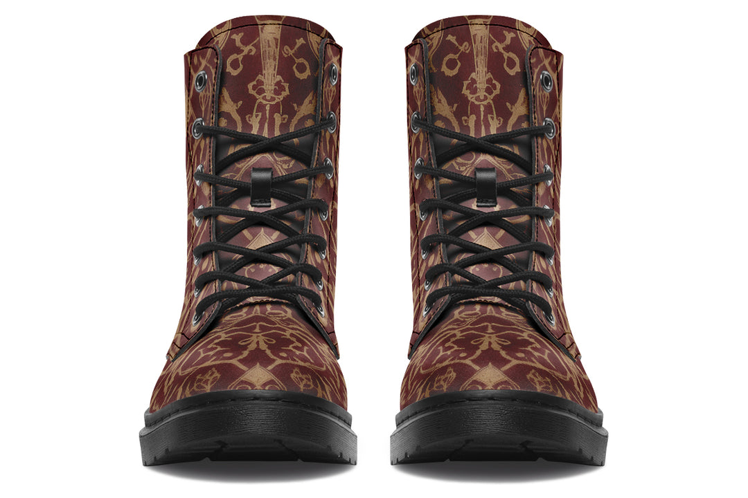 Oxblood Scorpion Sigil Boots