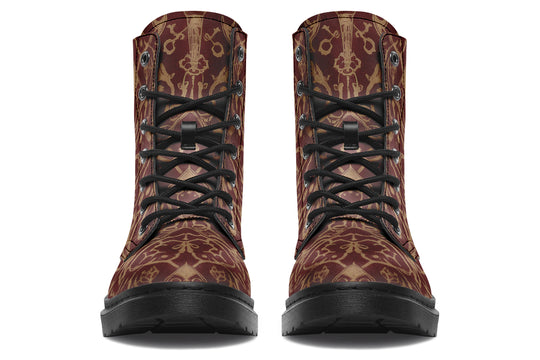 Oxblood Scorpion Sigil Boots