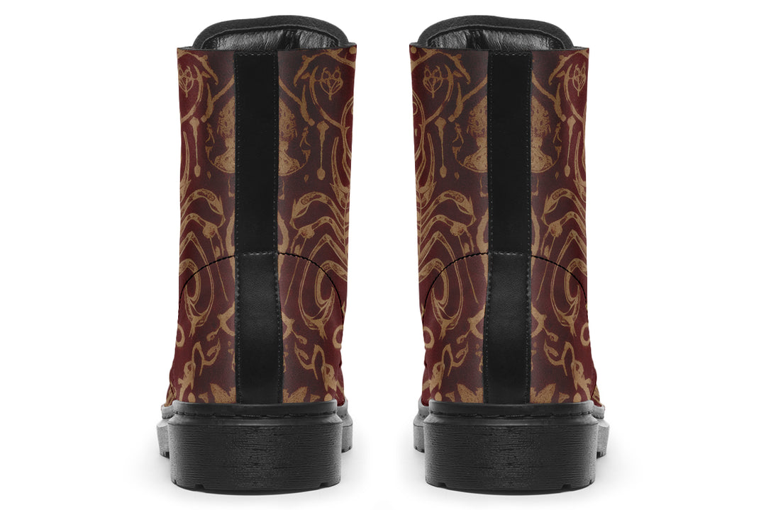 Oxblood Scorpion Sigil Boots