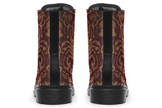 Oxblood Scorpion Sigil Boots