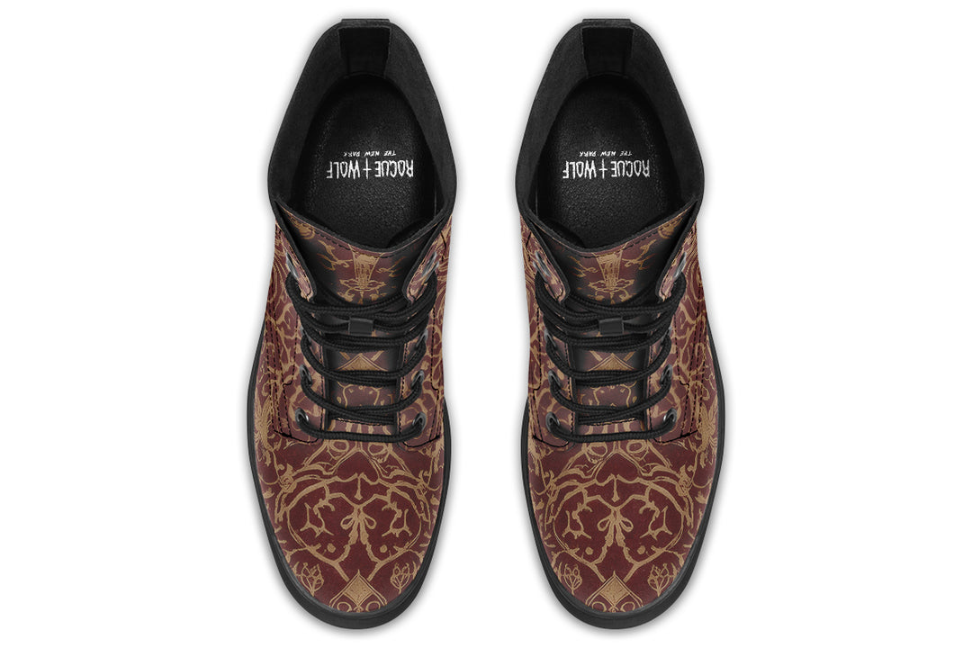 Oxblood Scorpion Sigil Boots