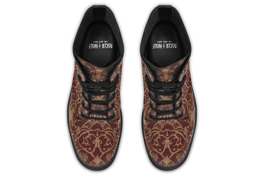 Oxblood Scorpion Sigil Boots
