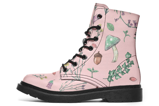 Pink Herbology Boots