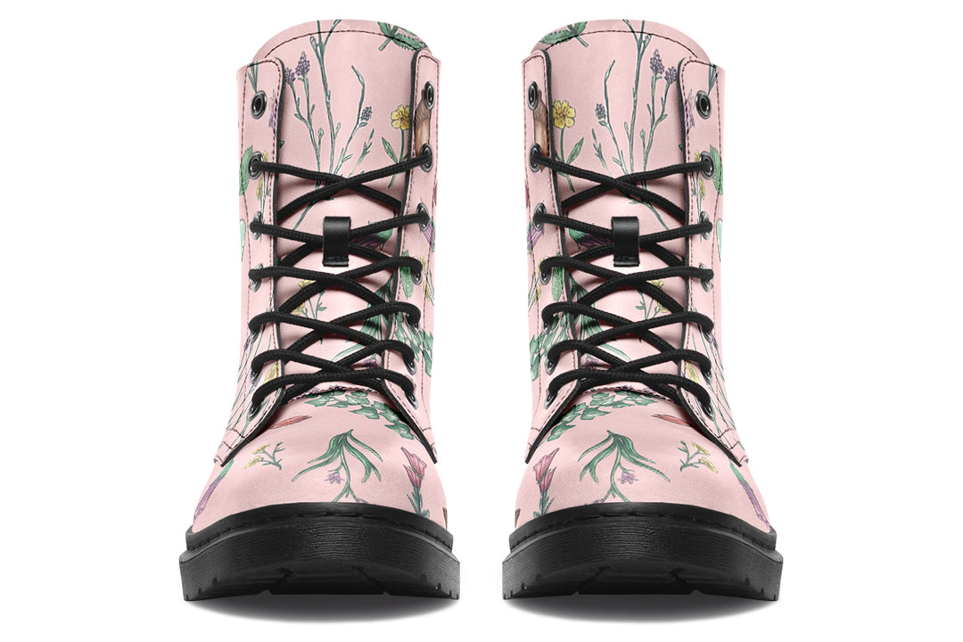 Pink Herbology Boots