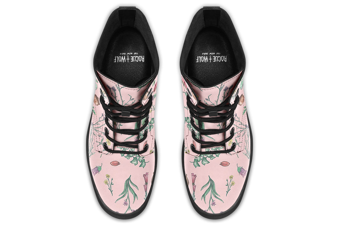 Pink Herbology Boots
