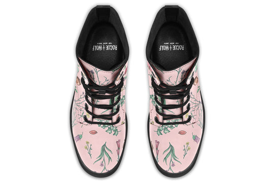 Pink Herbology Boots