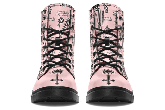 Pink Vampire Study Boots