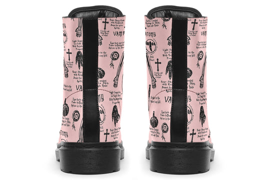 Pink Vampire Study Boots