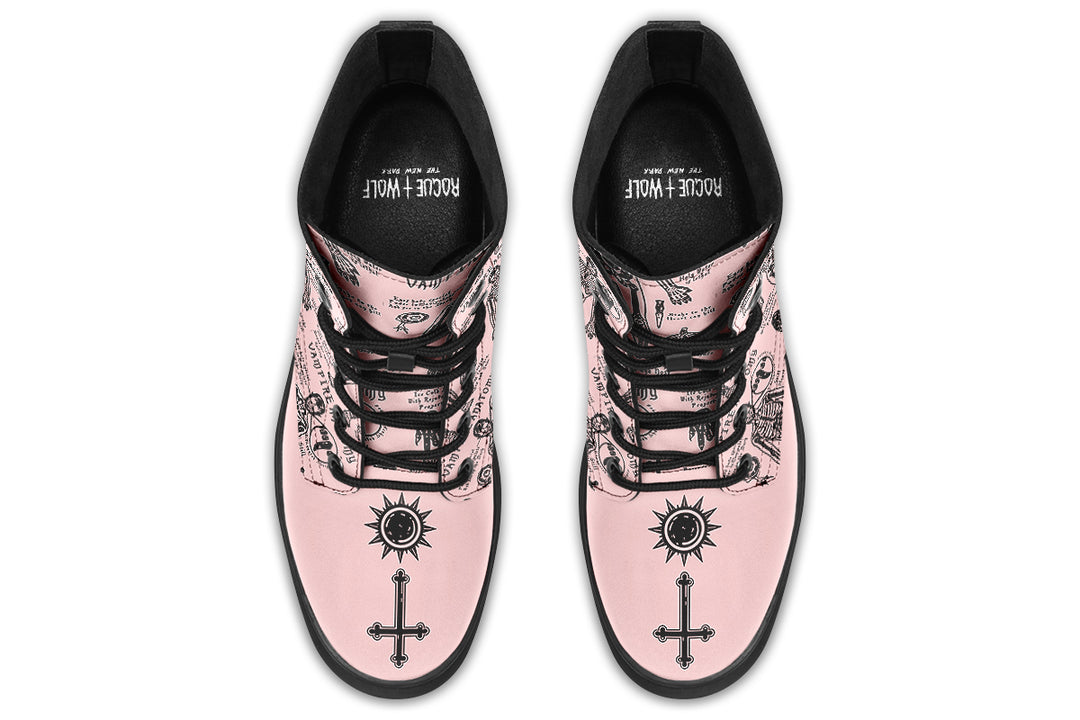 Pink Vampire Study Boots