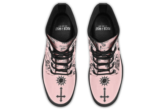 Pink Vampire Study Boots