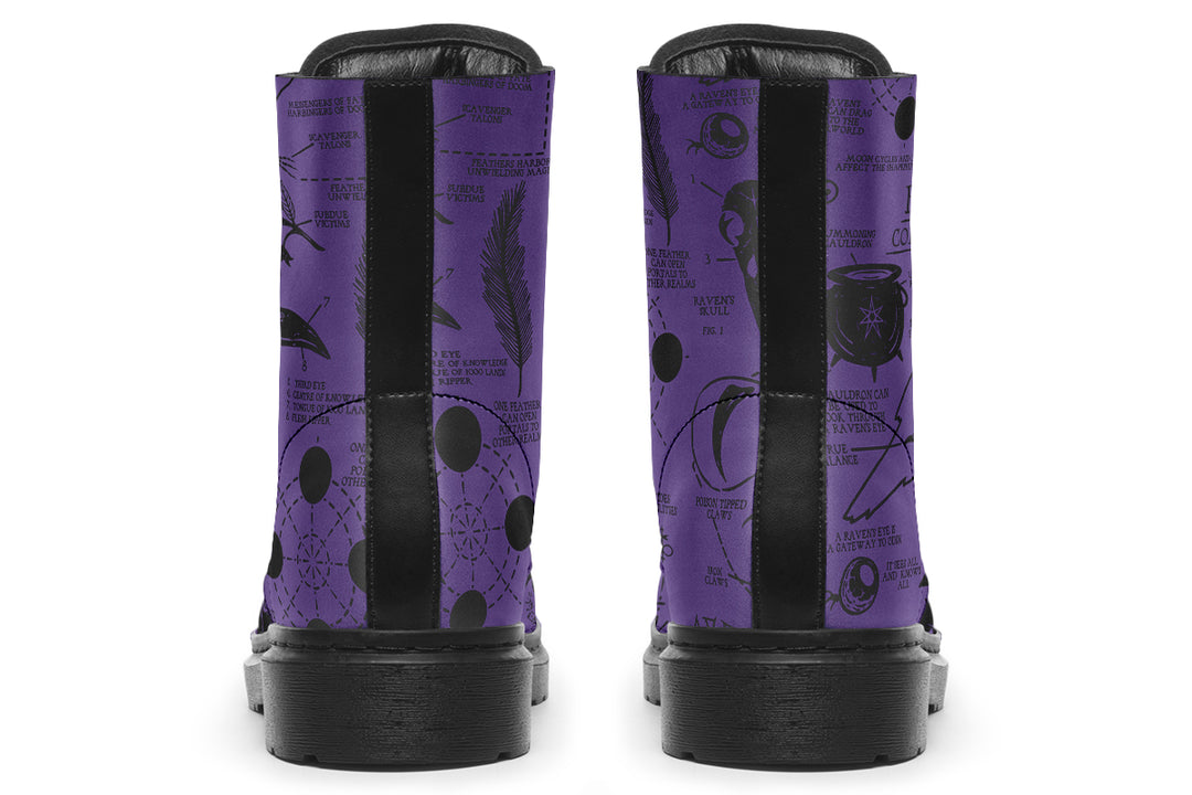 Purple Raven Study Boots
