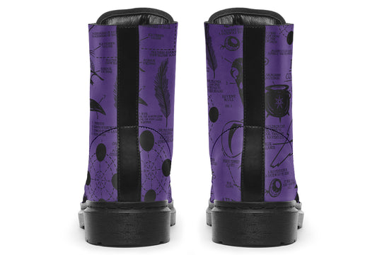 Purple Raven Study Boots