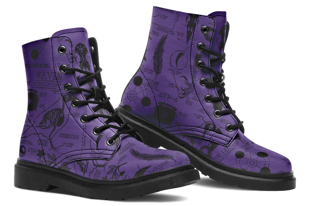 Purple Raven Study Boots