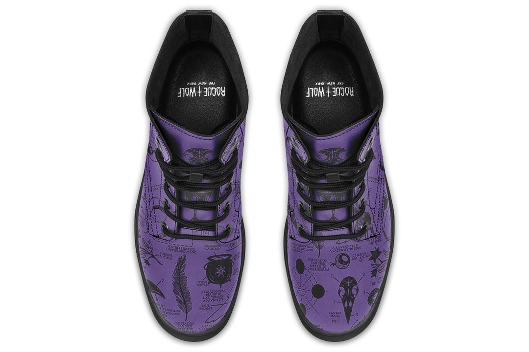 Purple Raven Study Boots