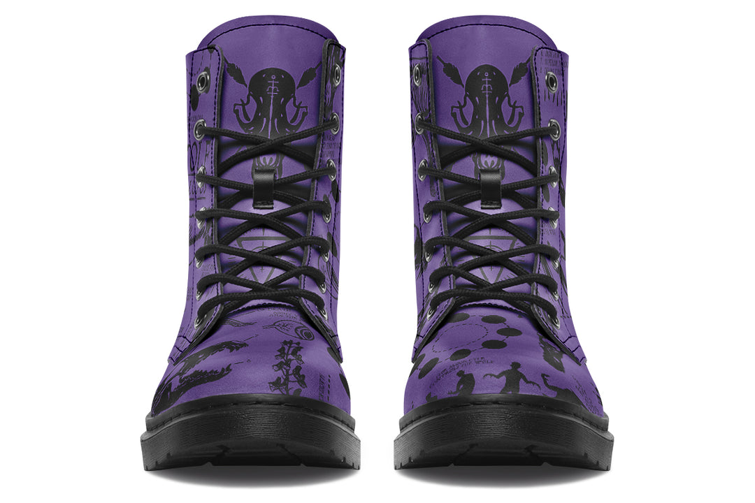 Purple Wolf Study Boots