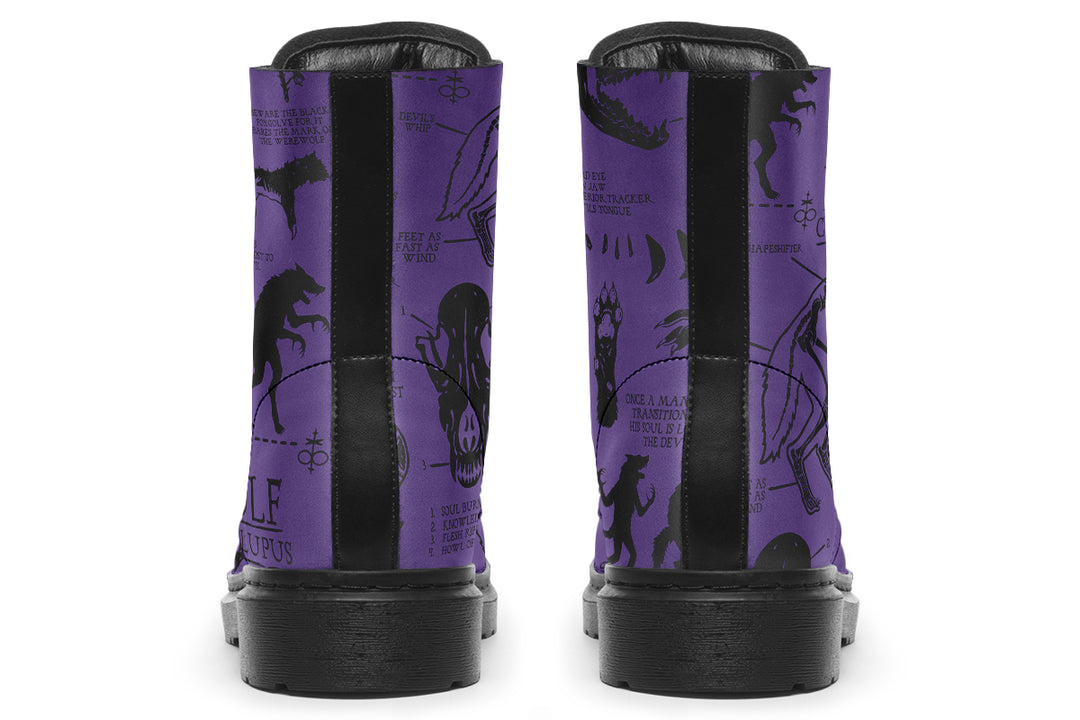 Purple Wolf Study Boots