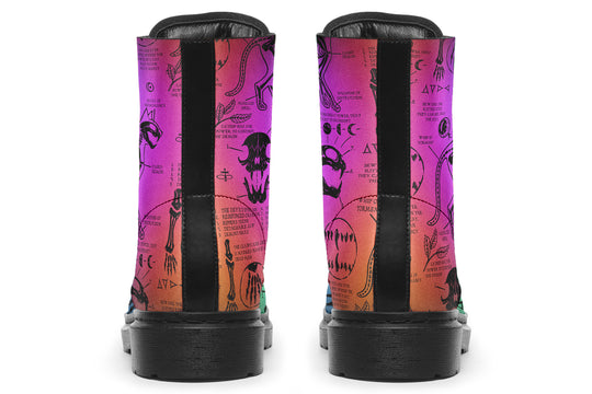 Rainbow Cat Study Boots
