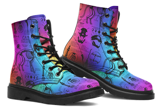 Rainbow Cat Study Boots