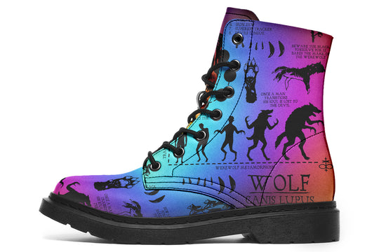 Rainbow Wolf Study Boots