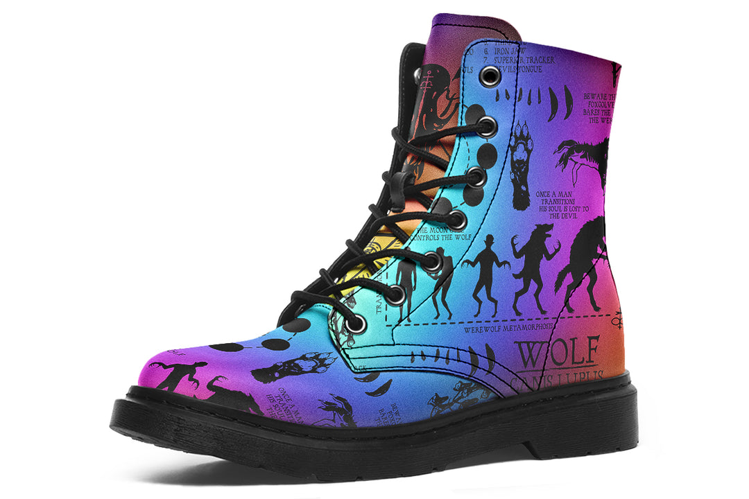 Rainbow Wolf Study Boots