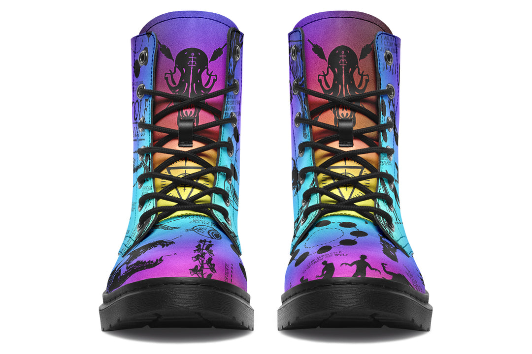 Rainbow Wolf Study Boots