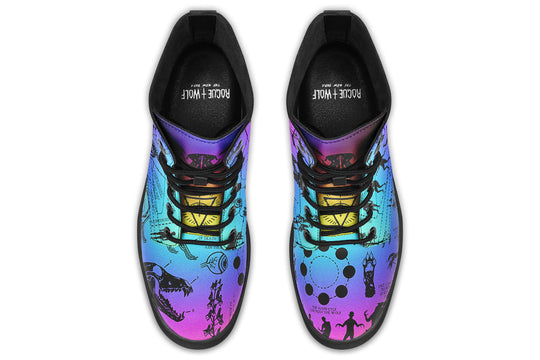 Rainbow Wolf Study Boots