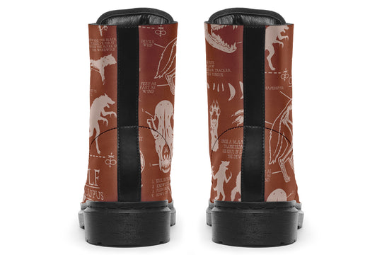 Rosewood Wolf Study Boots