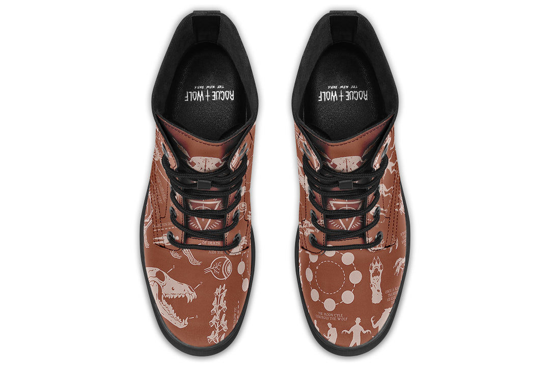Rosewood Wolf Study Boots