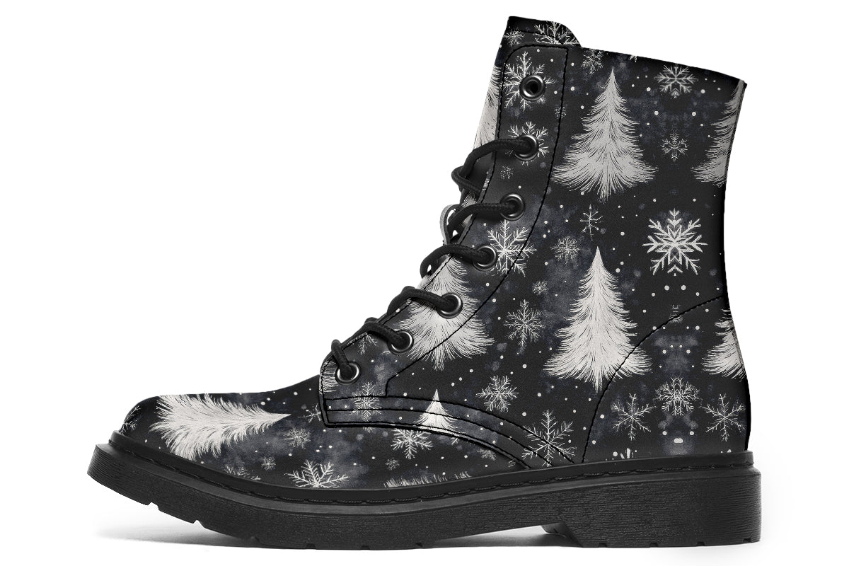 Snowpine Boots – Rogue + Wolf Vegan Leather Botanical Witch Boots